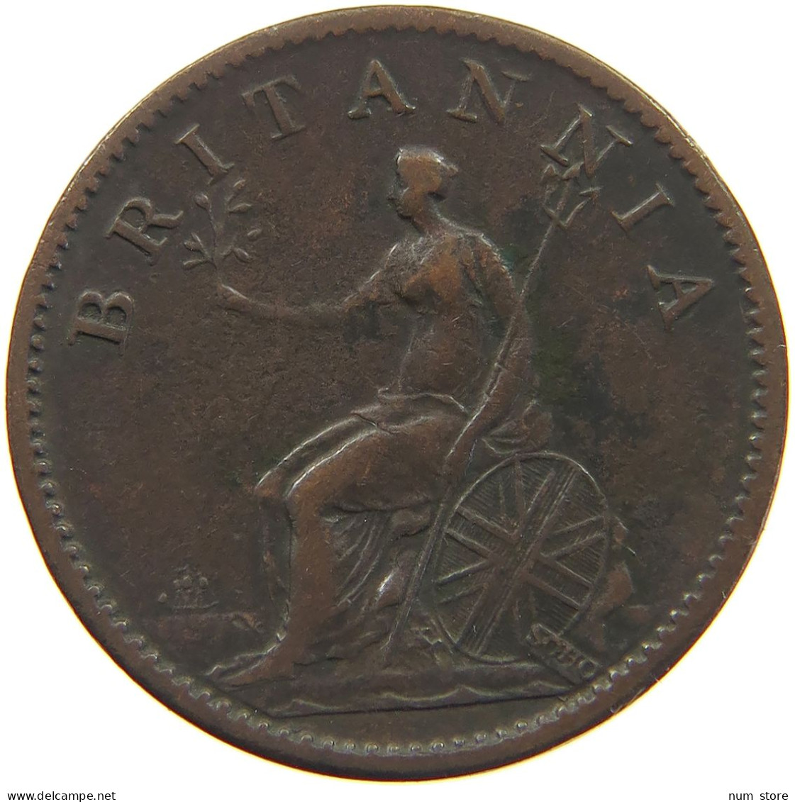 GREAT BRITAIN FARTHING 1806 GEORGE III. 1760-1820 #t001 0141 - A. 1 Farthing