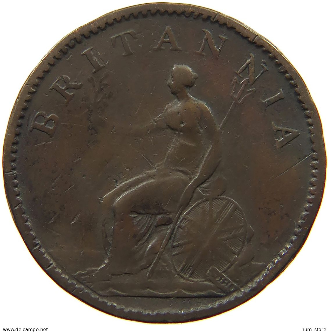 GREAT BRITAIN FARTHING 1806 GEORGE III. 1760-1820 #s060 0147 - A. 1 Farthing