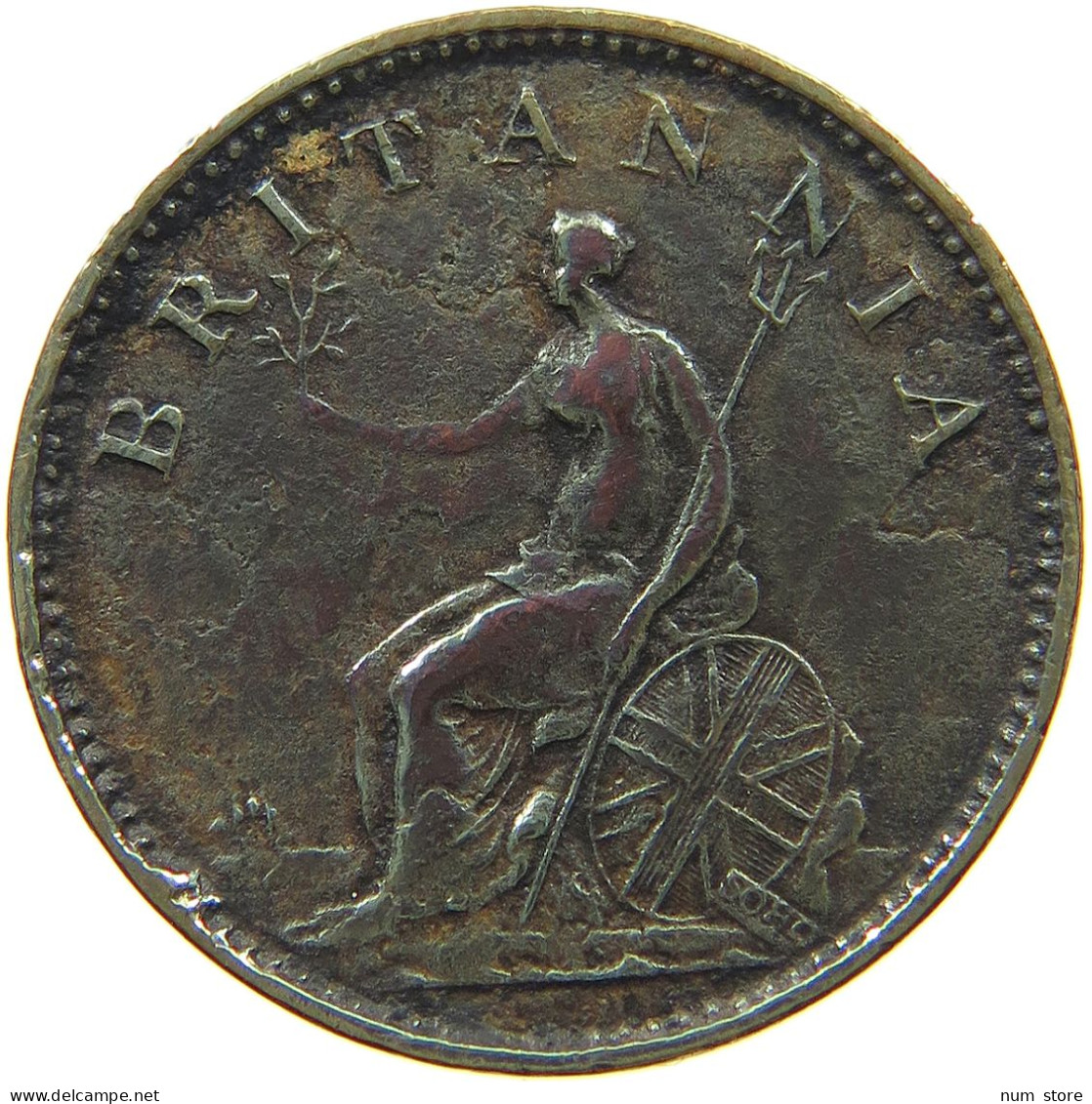 GREAT BRITAIN FARTHING 1806 GEORGE III. 1760-1820 #t108 0211 - A. 1 Farthing