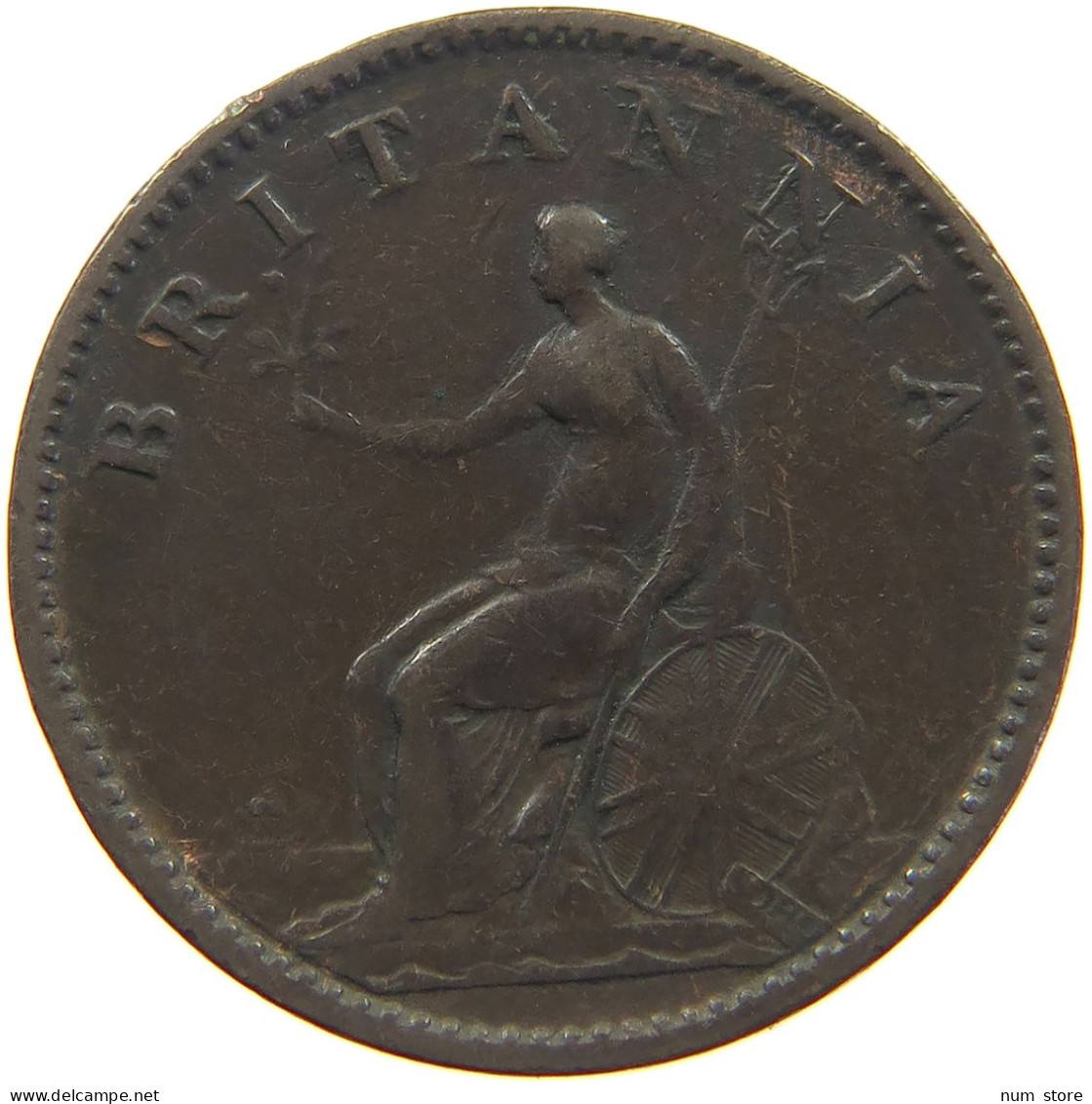 GREAT BRITAIN FARTHING 1806 GEORGE III. 1760-1820 #t001 0137 - A. 1 Farthing