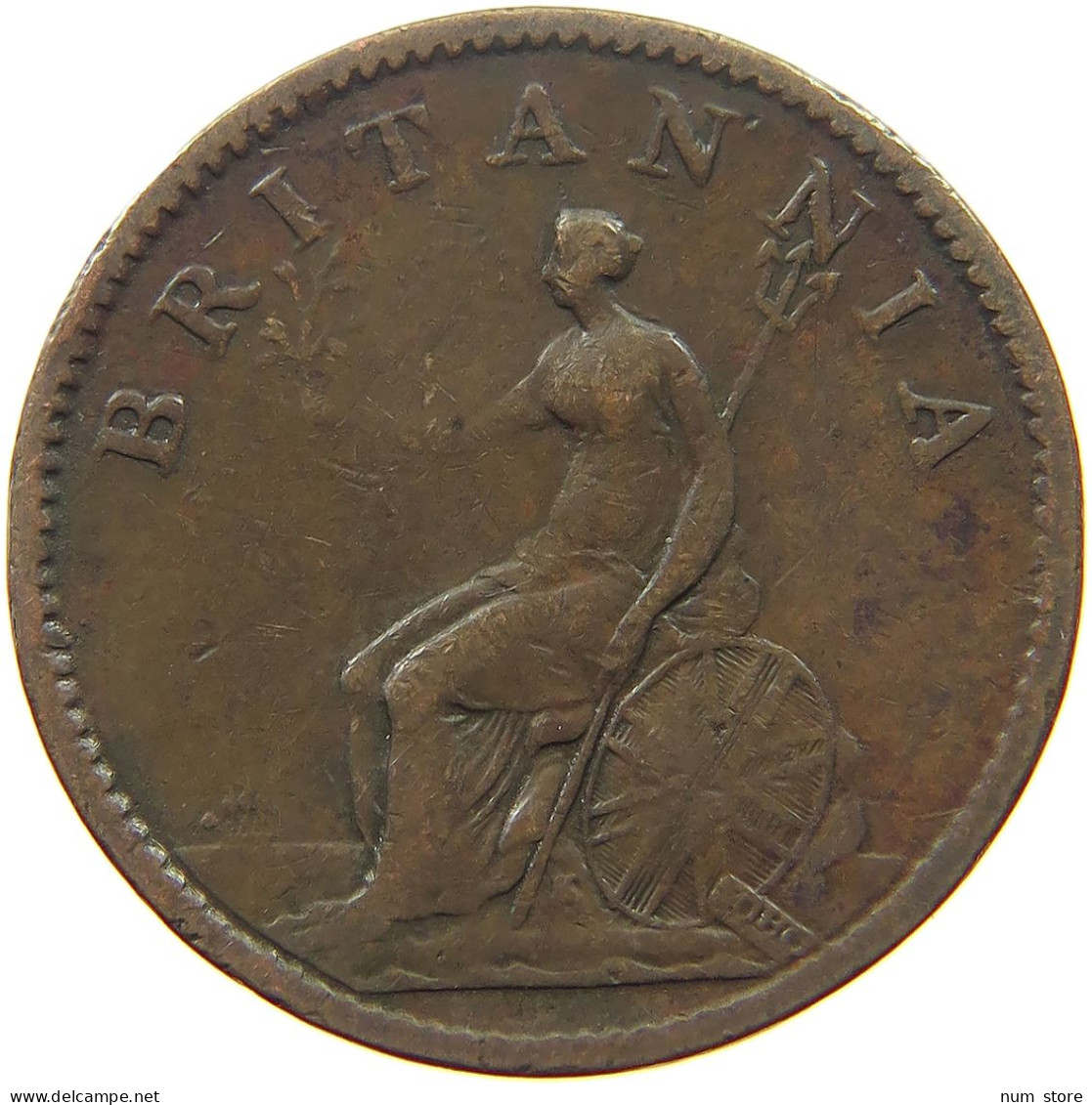 GREAT BRITAIN FARTHING 1806 GEORGE III. 1760-1820 #s051 0785 - A. 1 Farthing