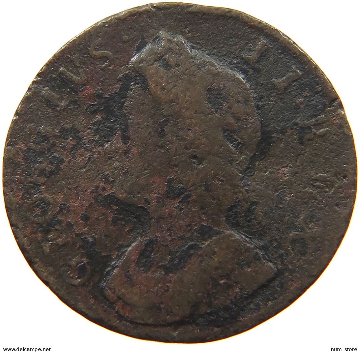 GREAT BRITAIN FARTHING 1753? George II. 1727-1760. #s020 0249 - A. 1 Farthing