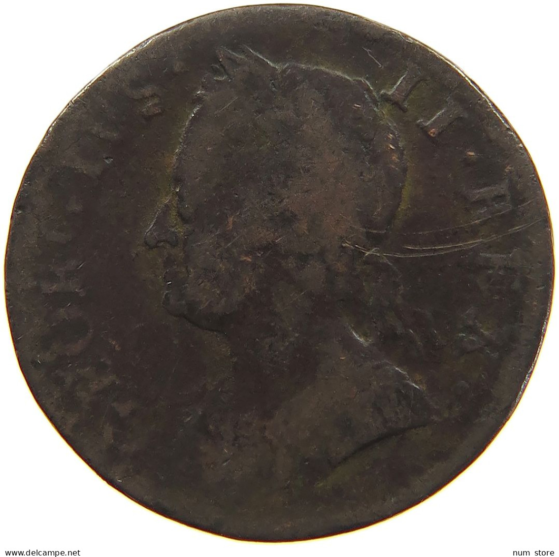 GREAT BRITAIN FARTHING 1749 George II. 1727-1760. #c034 0019 - A. 1 Farthing