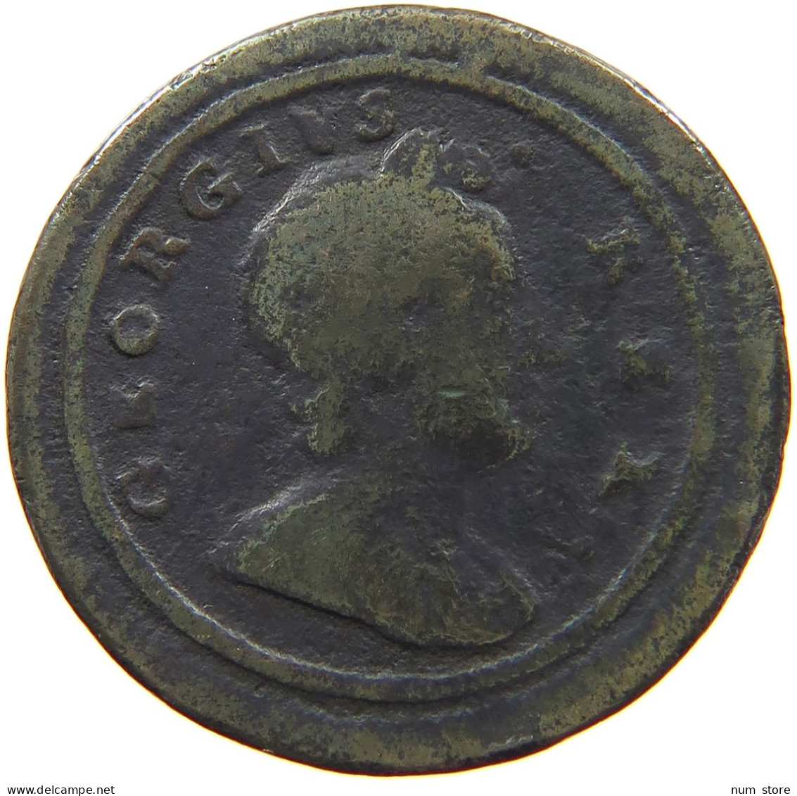 GREAT BRITAIN FARTHING 1721 George I. (1714-1727) #t149 0241 - A. 1 Farthing