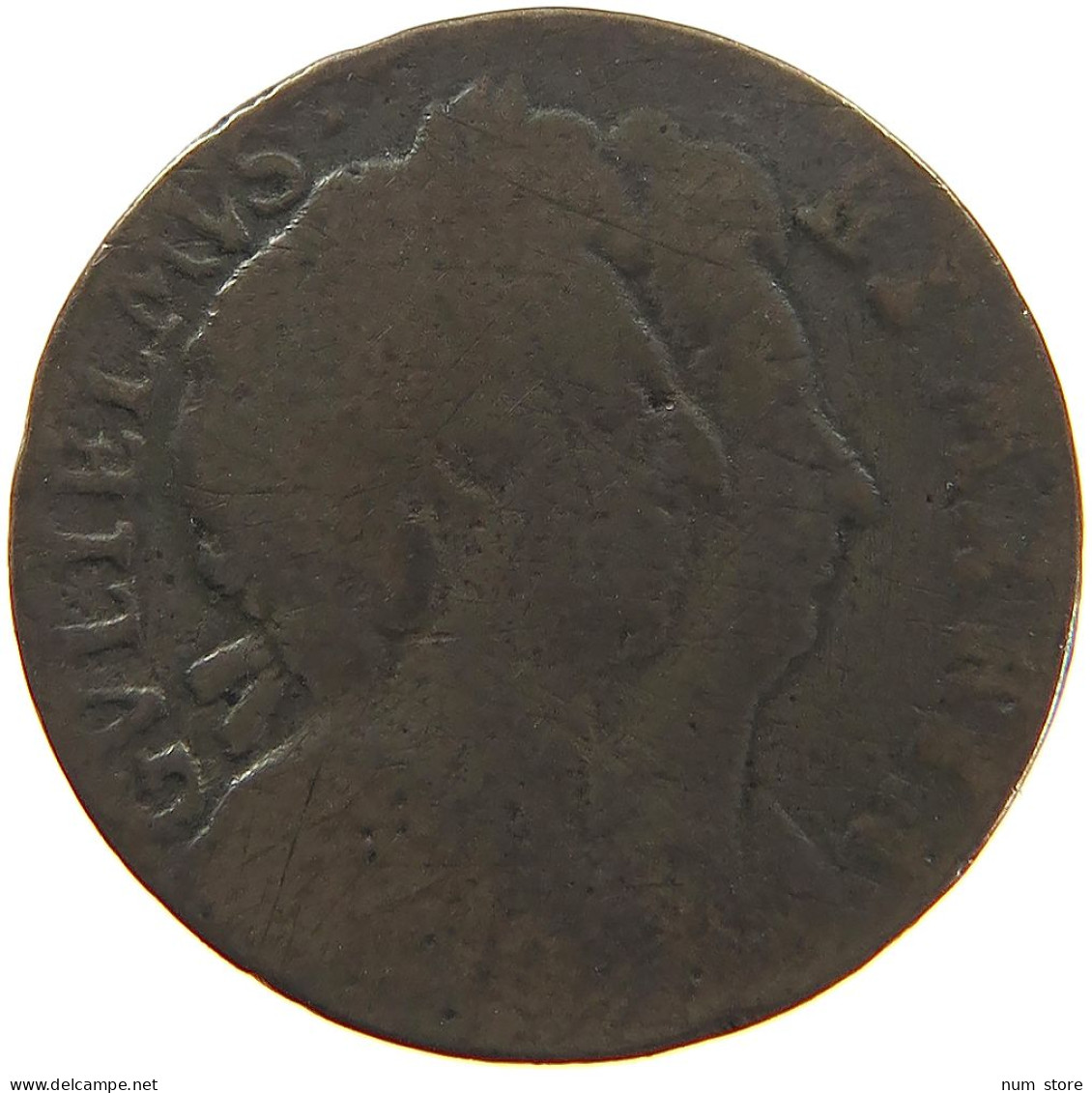 GREAT BRITAIN FARTHING 1694 William & Mary (1689-1694) #t021 0139 - A. 1 Farthing