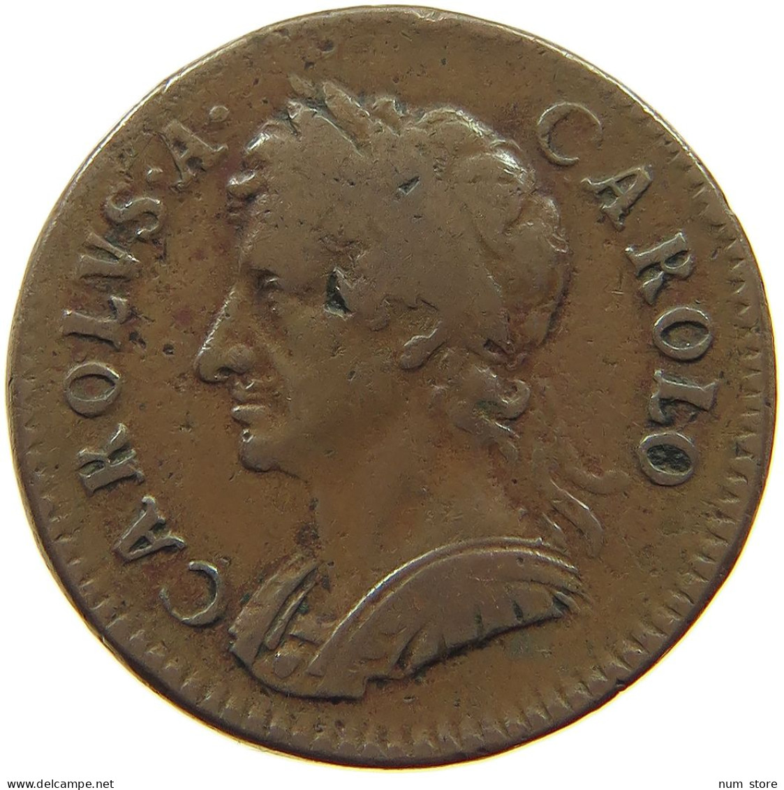 GREAT BRITAIN FARTHING 1672 CHARLES II. (1660-1685) #t149 0217 - A. 1 Farthing