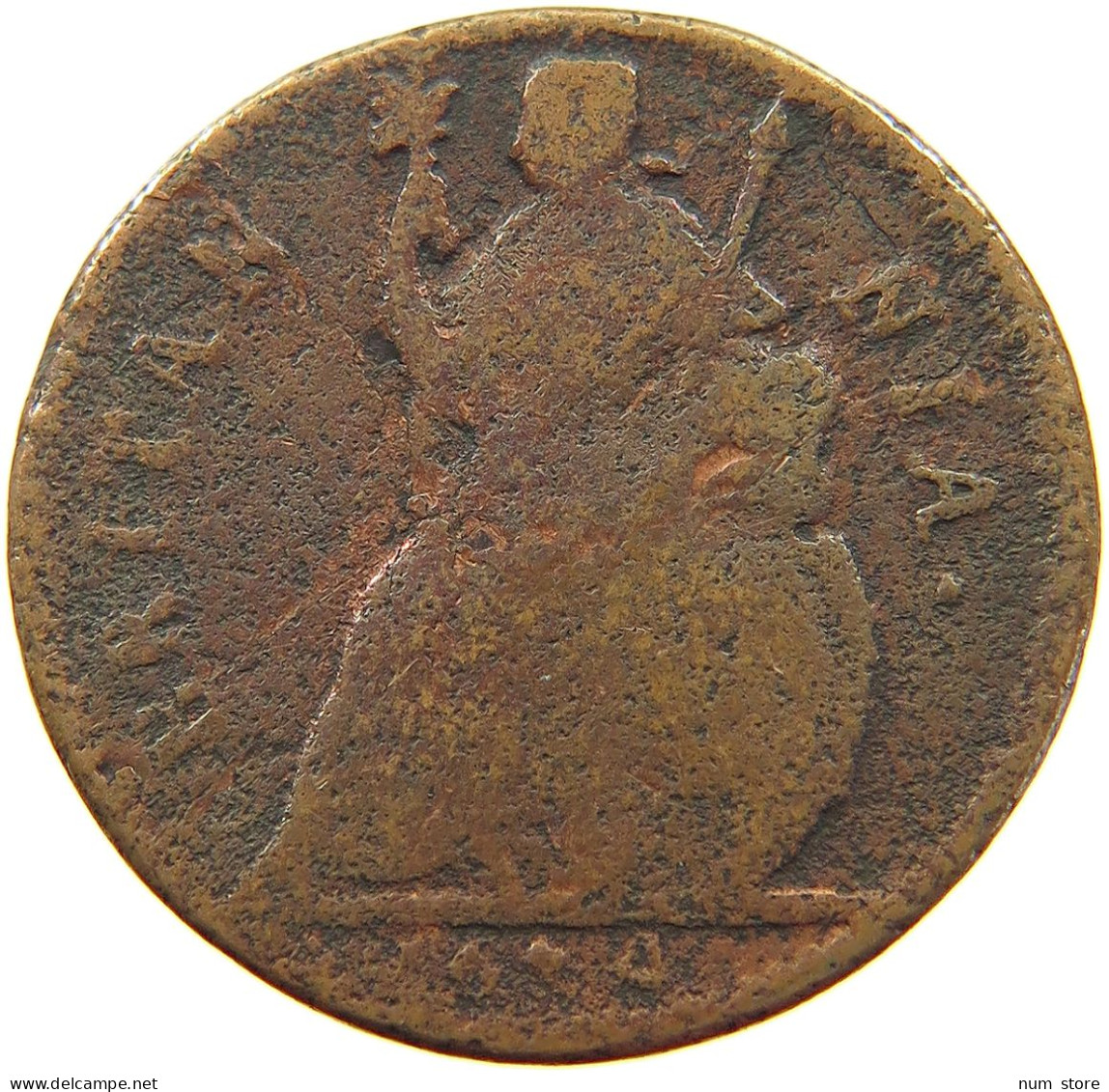 GREAT BRITAIN FARTHING 1674 Charles II (1660-1685) #a016 0233 - A. 1 Farthing