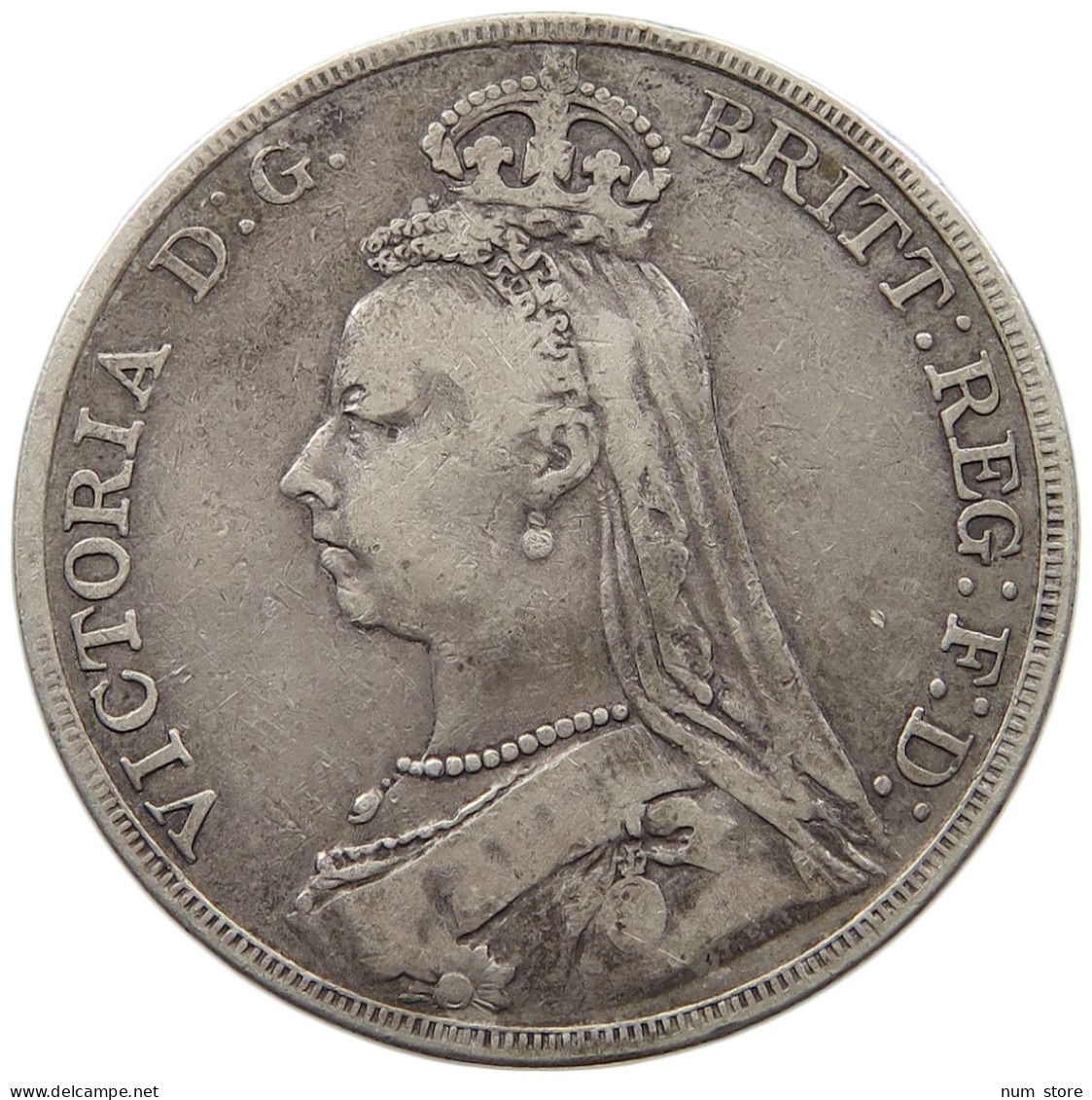 GREAT BRITAIN CROWN 1891 Victoria 1837-1901 #t155 0081 - M. 1 Crown