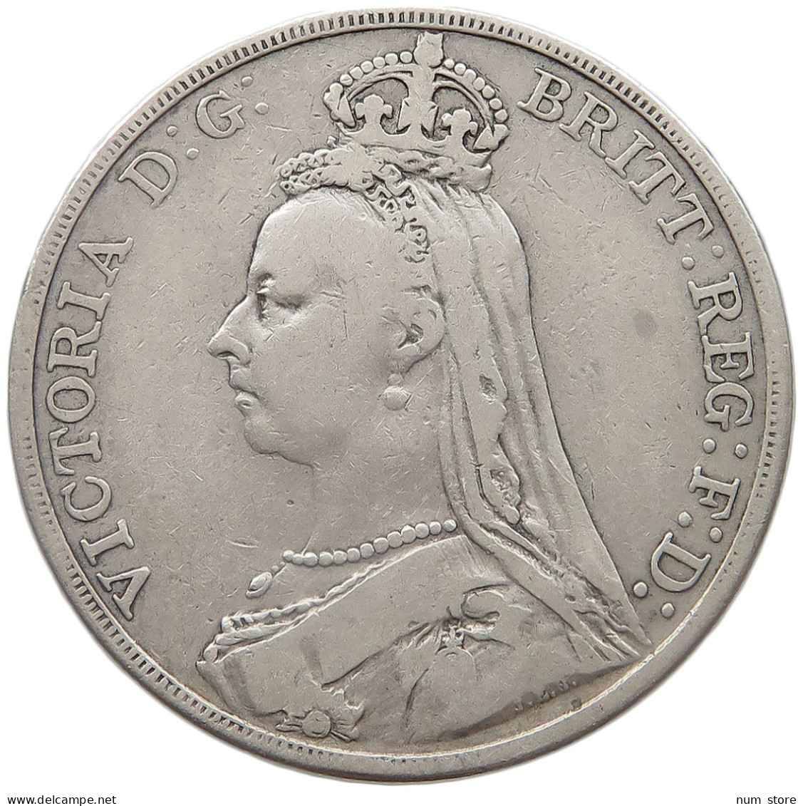 GREAT BRITAIN CROWN 1890 Victoria 1837-1901 #t094 0107 - M. 1 Crown