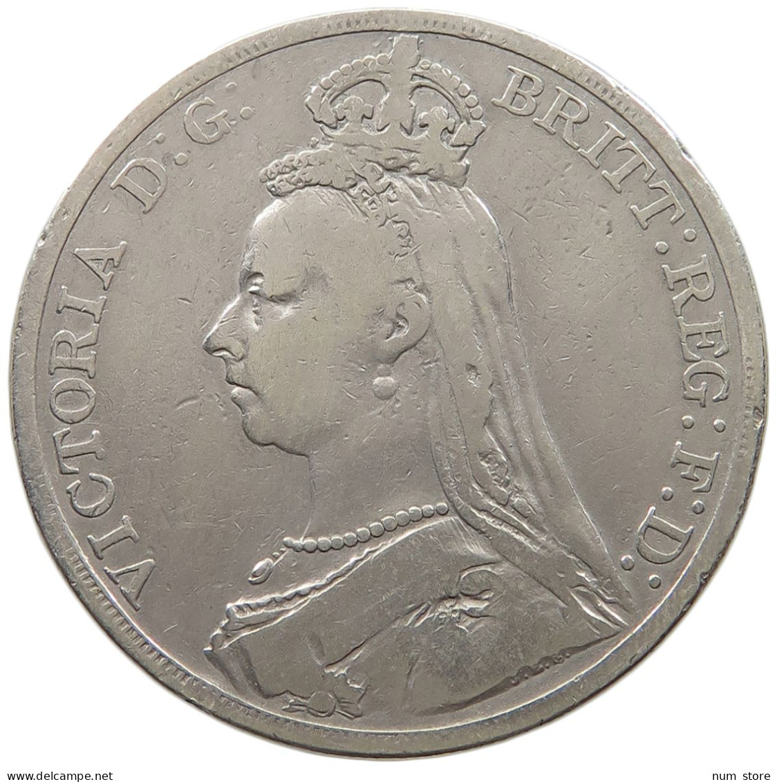 GREAT BRITAIN CROWN 1890 Victoria 1837-1901 #t155 0087 - M. 1 Crown