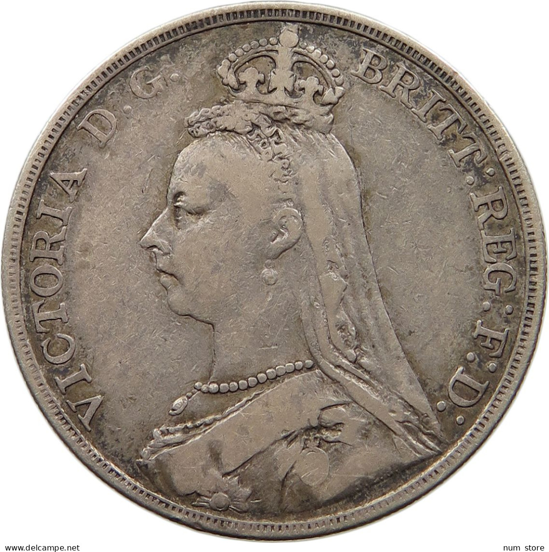 GREAT BRITAIN CROWN 1889 Victoria 1837-1901 #t082 0231 - M. 1 Crown