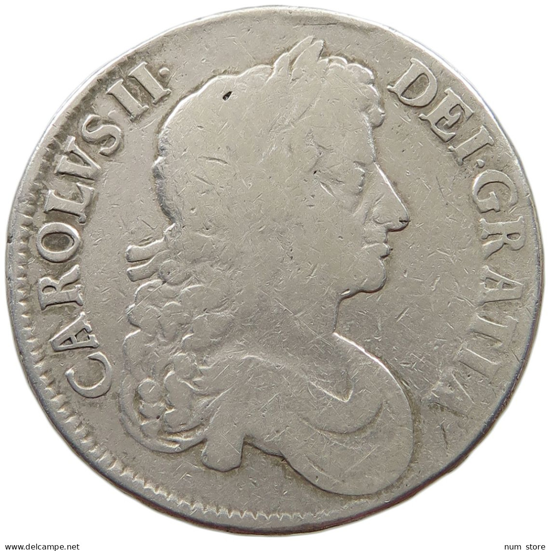 GREAT BRITAIN CROWN 1672 CHARLES II. (1660-1685) #t147 0045 - J. 1 Crown