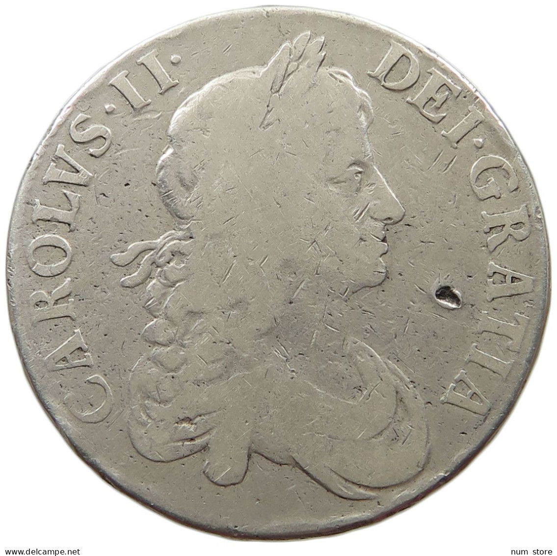 GREAT BRITAIN CROWN 1664 CHARLES II. (1660-1685) #t147 0097 - J. 1 Crown