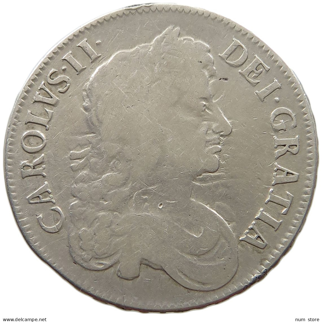 GREAT BRITAIN CROWN 1673 CHARLES II. (1660-1685) #t147 0041 - J. 1 Crown