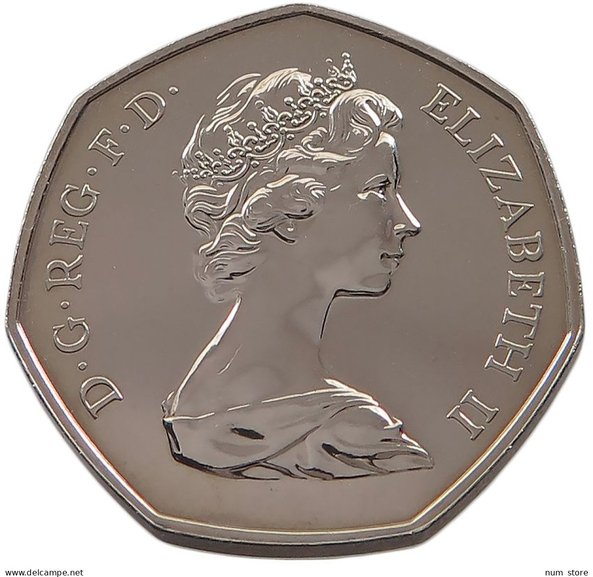 GREAT BRITAIN 50 PENCE 1973 Elizabeth II. (1952-2022) #sm07 0259 - 50 Pence