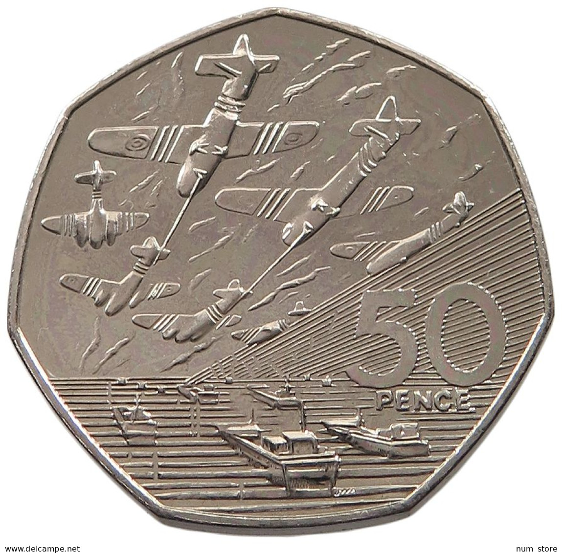 GREAT BRITAIN 50 PENCE 1994 D-DAY #alb053 0323 - 50 Pence