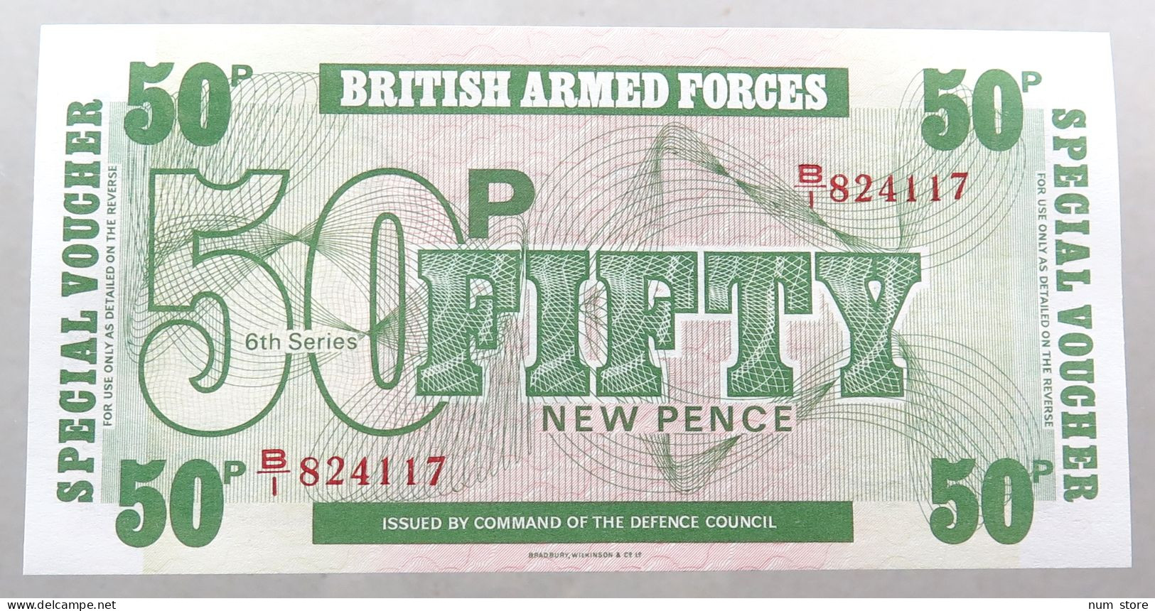 GREAT BRITAIN 50 PENCE  BRITISH ARMED FORCES #alb052 0041 - Fuerzas Armadas Británicas & Recibos Especiales