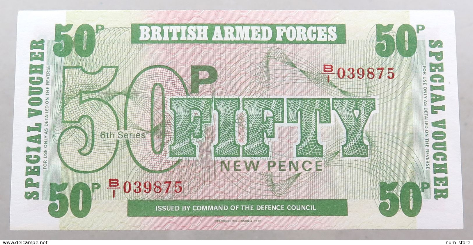 GREAT BRITAIN 50 PENCE  BRITISH ARMED FORCES #alb049 0161 - British Armed Forces & Special Vouchers