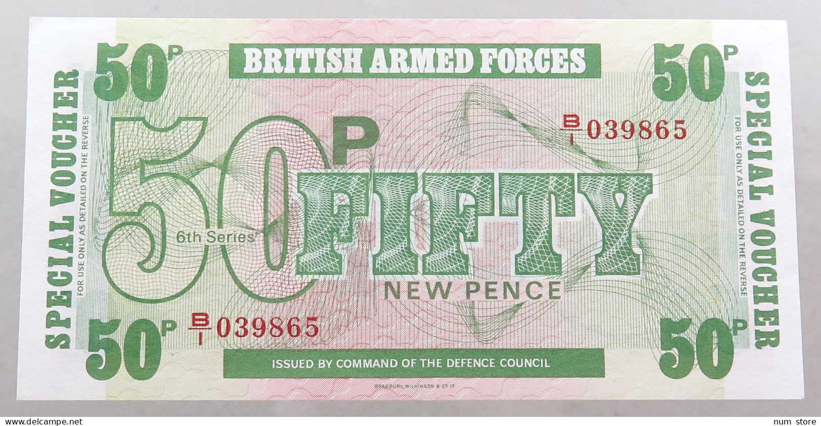 GREAT BRITAIN 50 PENCE  BRITISH ARMED FORCES #alb049 0159 - British Armed Forces & Special Vouchers