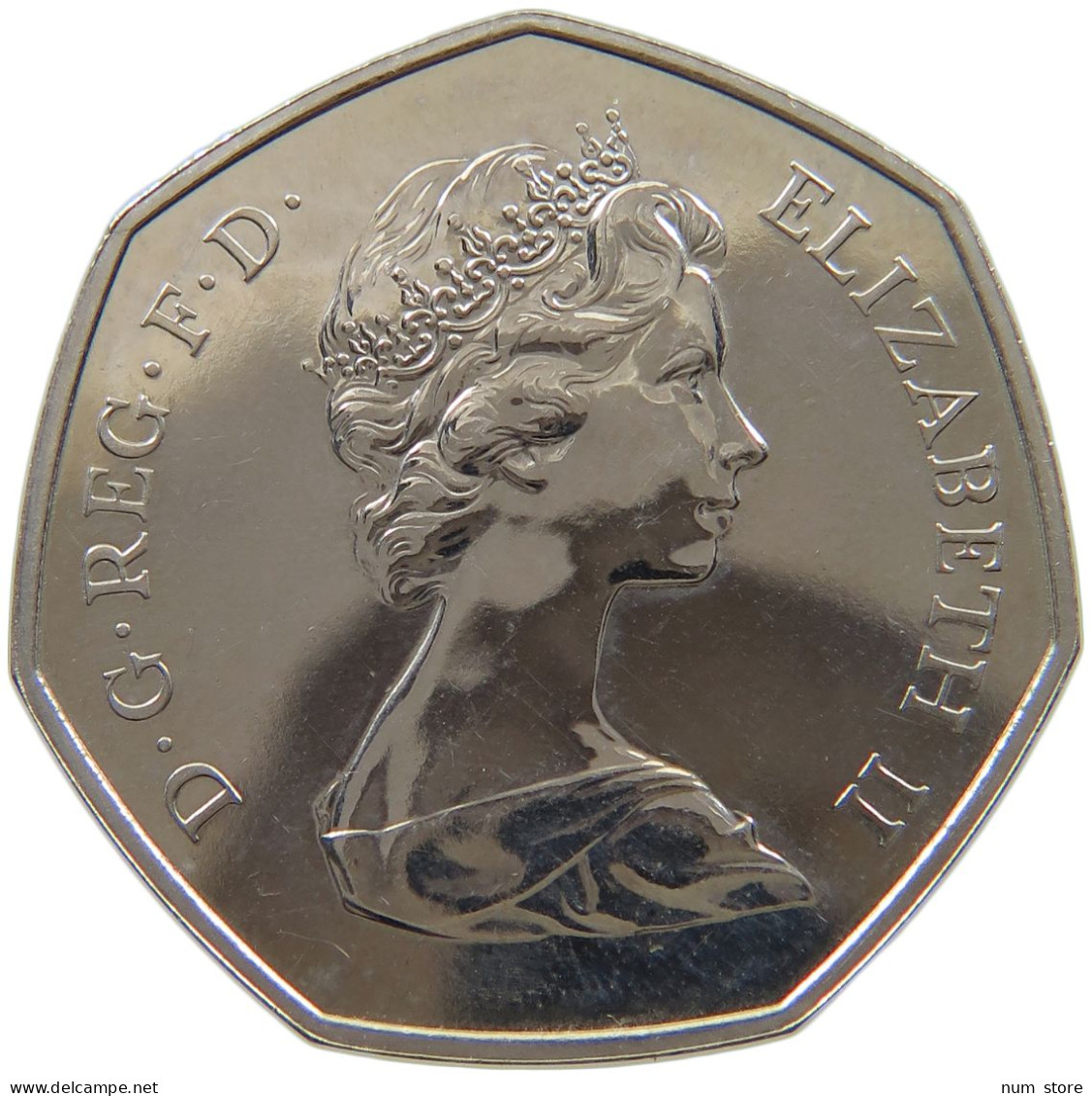 GREAT BRITAIN 50 PENCE 1973 Elisabeth II. (1952-) #a087 0821 - 50 Pence