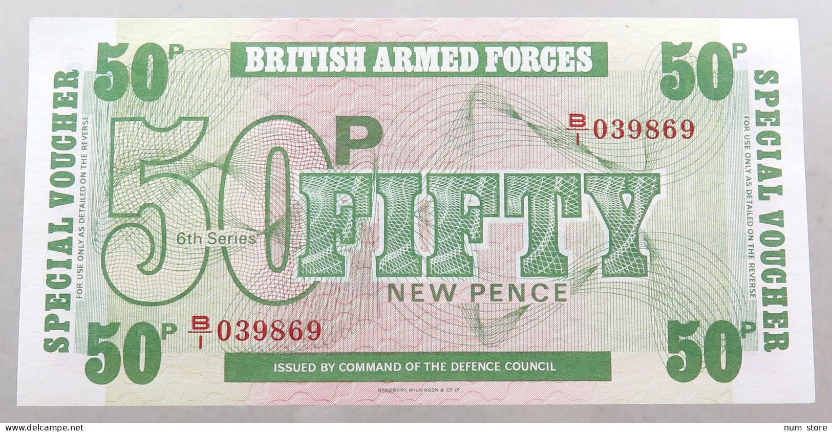 GREAT BRITAIN 50 PENCE  BRITISH ARMED FORCES #alb049 0169 - Fuerzas Armadas Británicas & Recibos Especiales