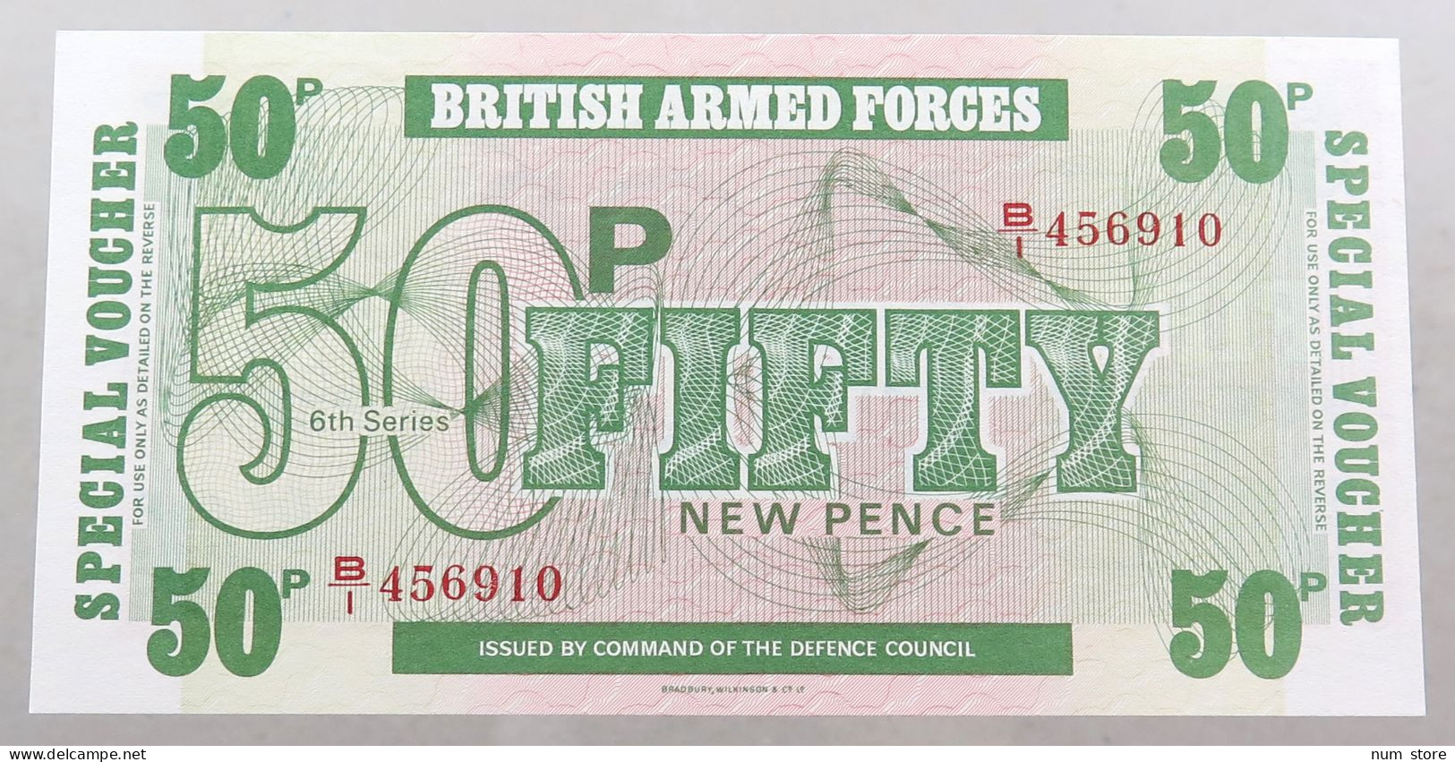 GREAT BRITAIN 50 PENCE  BRITISH ARMED FORCES #alb049 0171 - British Armed Forces & Special Vouchers