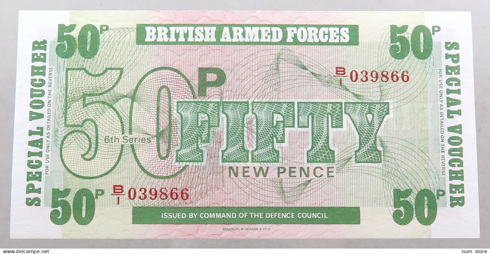 GREAT BRITAIN 50 PENCE  BRITISH ARMED FORCES #alb049 0157 - Fuerzas Armadas Británicas & Recibos Especiales