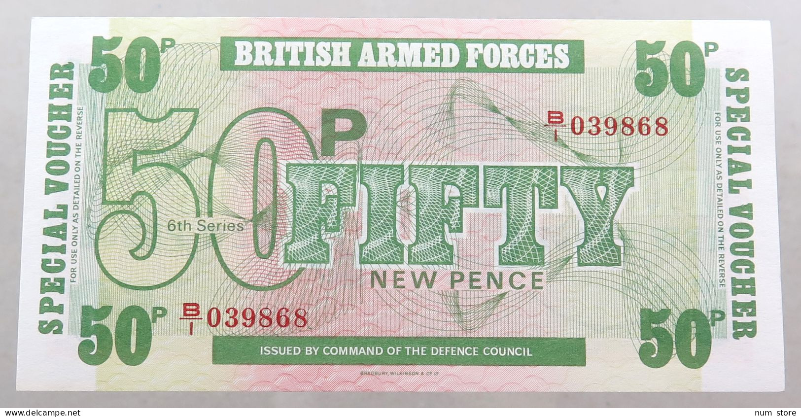GREAT BRITAIN 50 PENCE  BRITISH ARMED FORCES #alb049 0167 - Fuerzas Armadas Británicas & Recibos Especiales