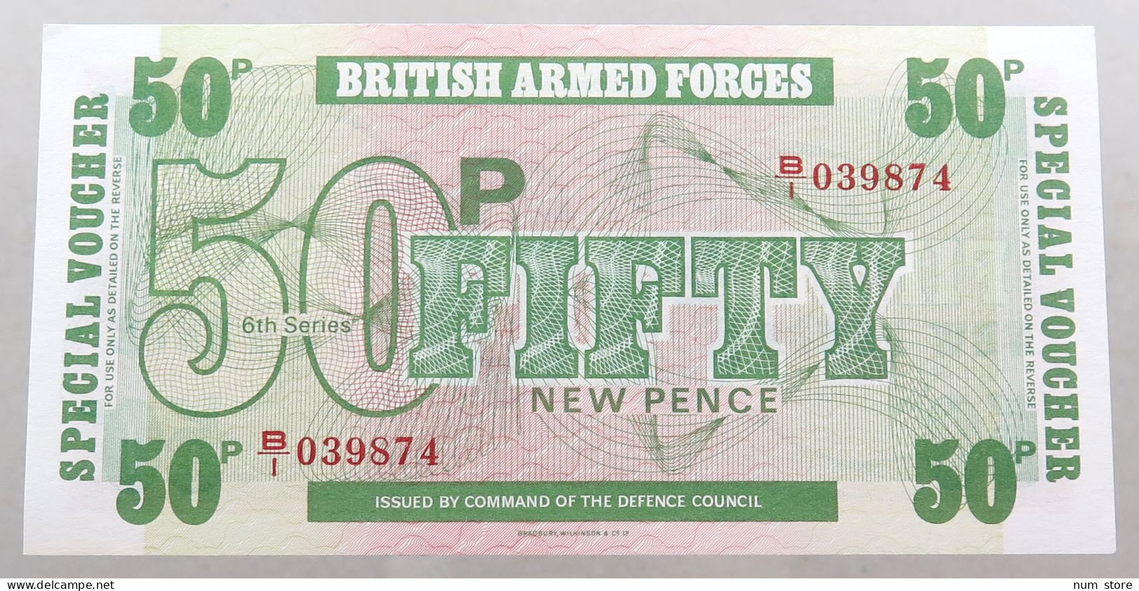 GREAT BRITAIN 50 PENCE  BRITISH ARMED FORCES #alb049 0163 - British Armed Forces & Special Vouchers