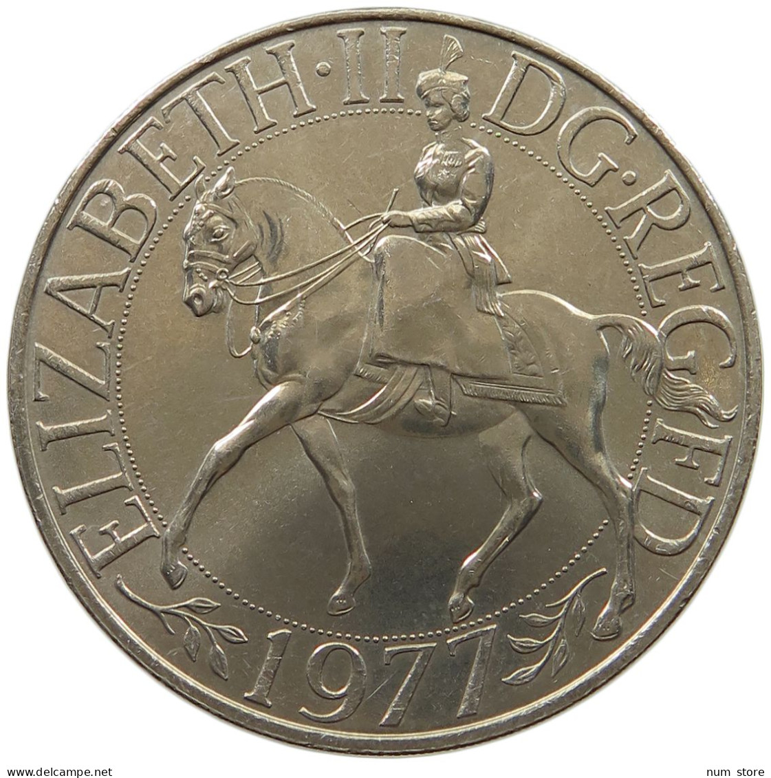 GREAT BRITAIN 5 SHILLINGS 1977 Elisabeth II. (1952-) #a096 0211 - L. 1 Crown