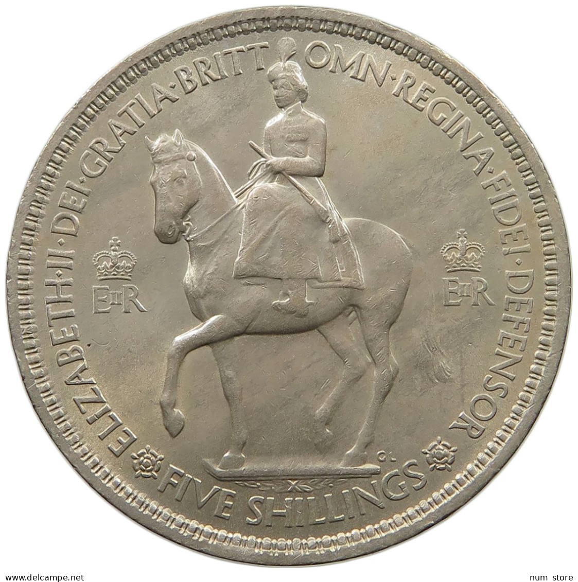 GREAT BRITAIN 5 SHILLINGS 1953 Elisabeth II. (1952-) #s061 0233 - L. 1 Crown