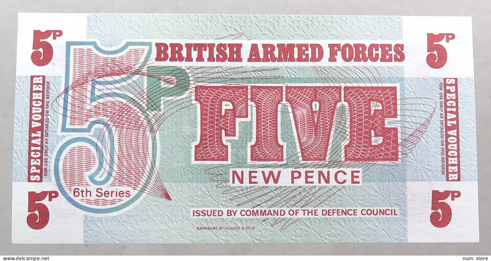 GREAT BRITAIN 5 PENCE  BRITISH ARMED FORCES #alb052 0049 - British Armed Forces & Special Vouchers