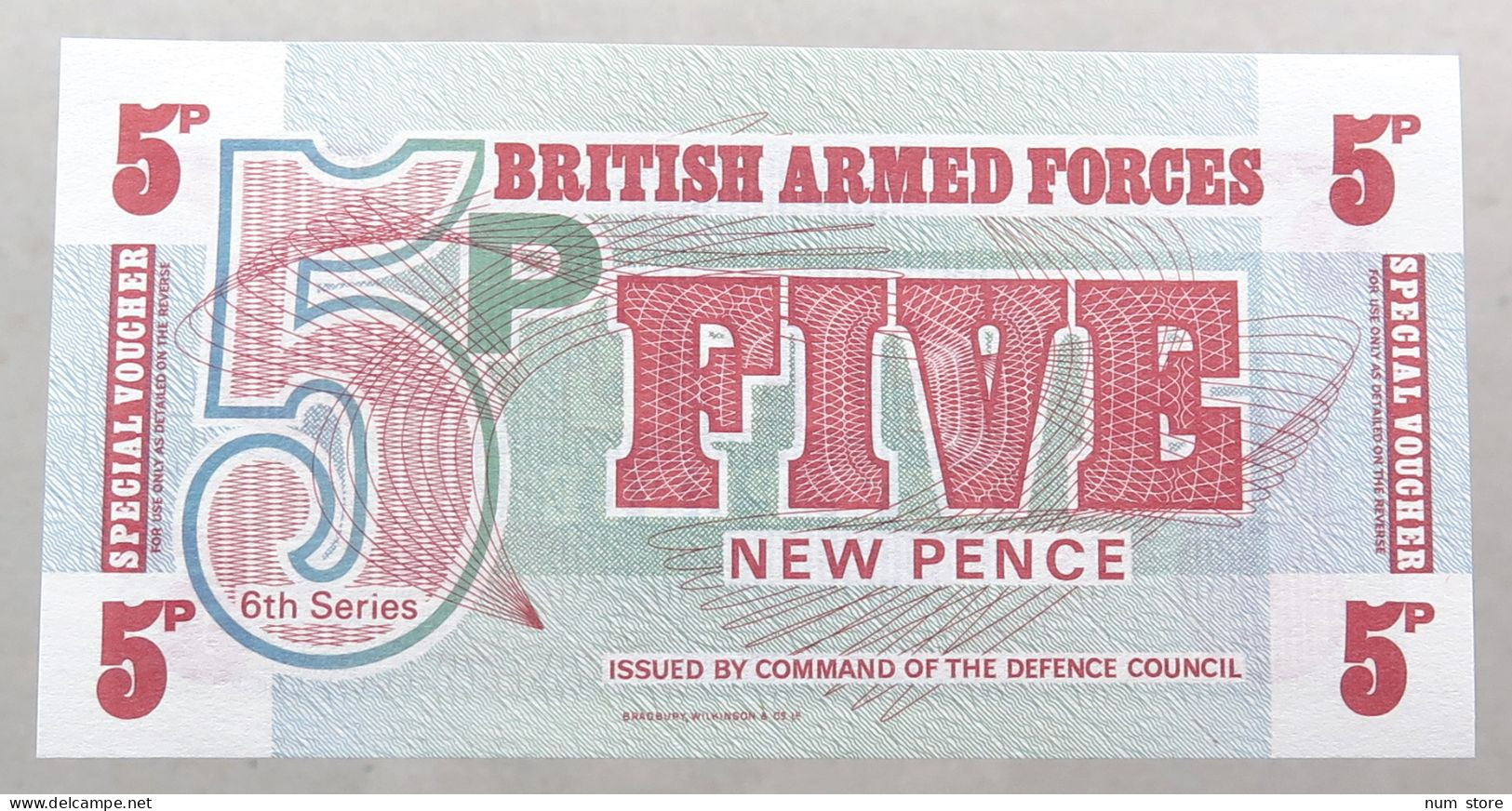 GREAT BRITAIN 5 PENCE  BRITISH ARMED FORCES #alb052 0051 - Fuerzas Armadas Británicas & Recibos Especiales