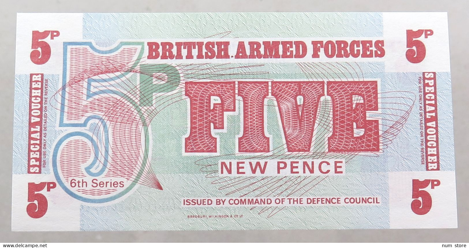 GREAT BRITAIN 5 PENCE  BRITISH ARMED FORCES #alb049 0109 - Fuerzas Armadas Británicas & Recibos Especiales