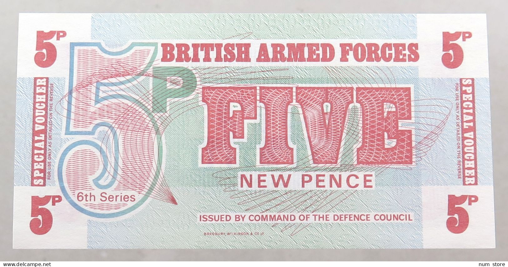 GREAT BRITAIN 5 PENCE  BRITISH ARMED FORCES #alb049 0115 - Fuerzas Armadas Británicas & Recibos Especiales