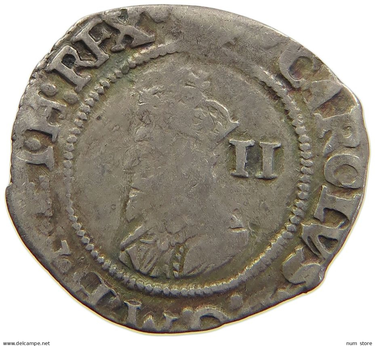 GREAT BRITAIN 2 PENCE TWOPENCE HALFGROAT  CHARLES I. (1625-1649) #t158 0479 - E. 1 1/2 - 2 Pence