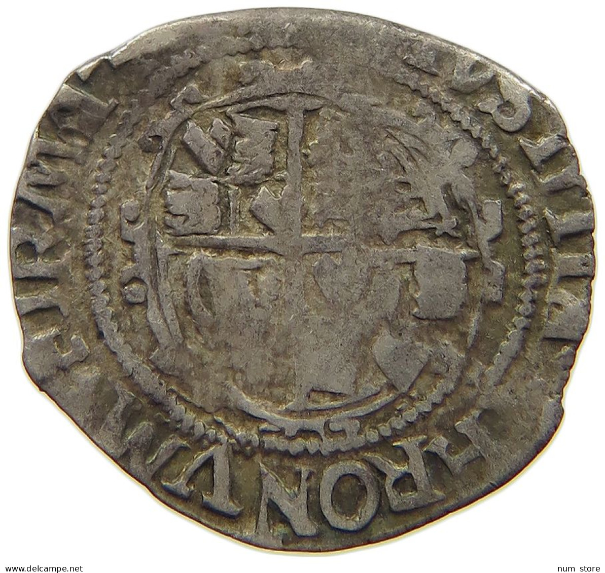 GREAT BRITAIN 2 PENCE TWOPENCE HALFGROAT  CHARLES I. (1625-1649) #t158 0479 - E. 1 1/2 - 2 Pence