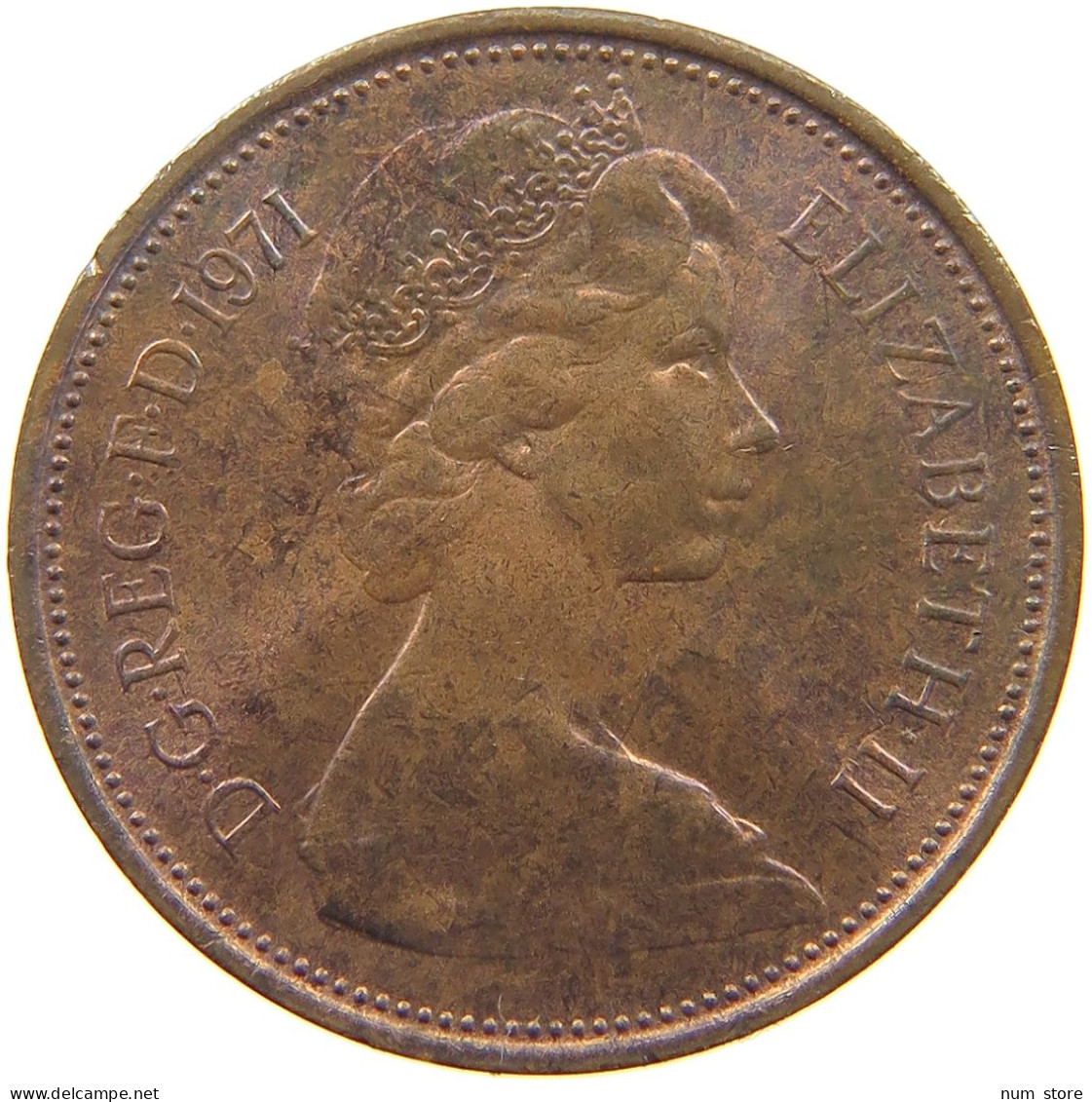 GREAT BRITAIN 2 PENCE 1971 Elisabeth II. (1952-) #s060 0767 - E. 2 Pence