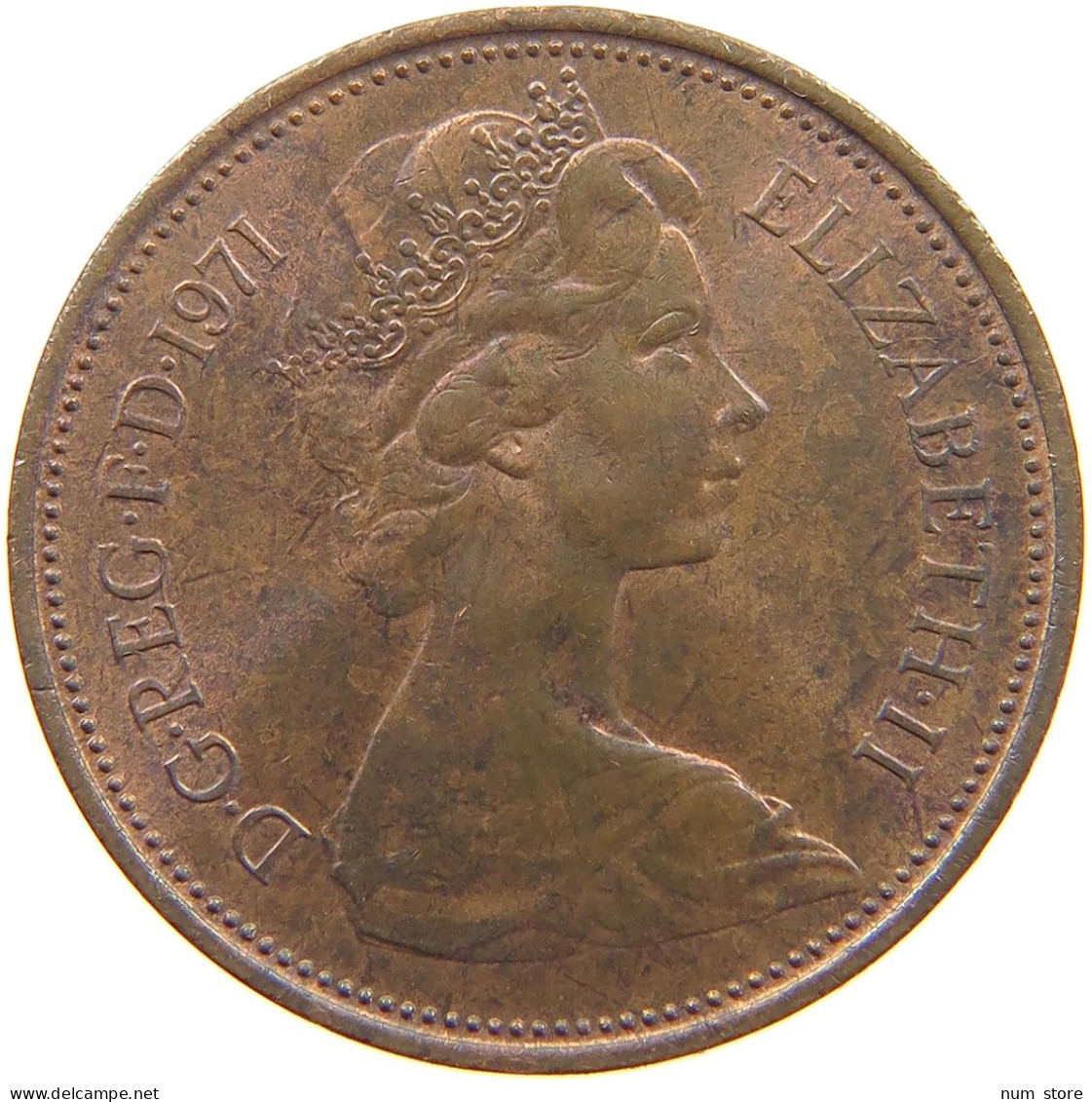 GREAT BRITAIN 2 PENCE 1971 Elisabeth II. (1952-) #s060 0761 - E. 2 Pence