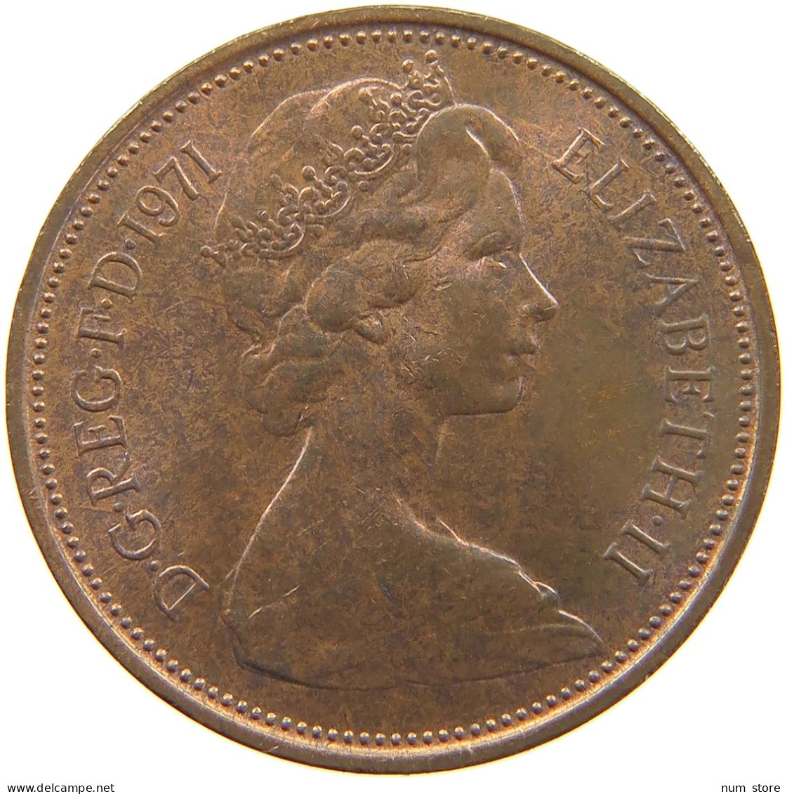 GREAT BRITAIN 2 PENCE 1971 Elisabeth II. (1952-) #s060 0777 - E. 2 Pence