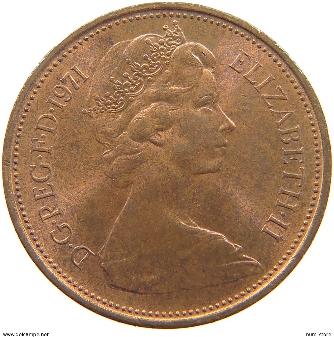 GREAT BRITAIN 2 PENCE 1971 Elisabeth II. (1952-) #s060 0759 - E. 2 Pence