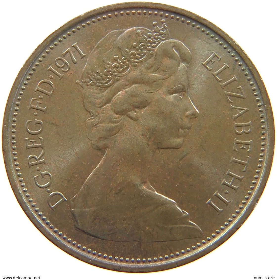 GREAT BRITAIN 2 PENCE 1971 Elisabeth II. (1952-) #s060 0771 - E. 2 Pence