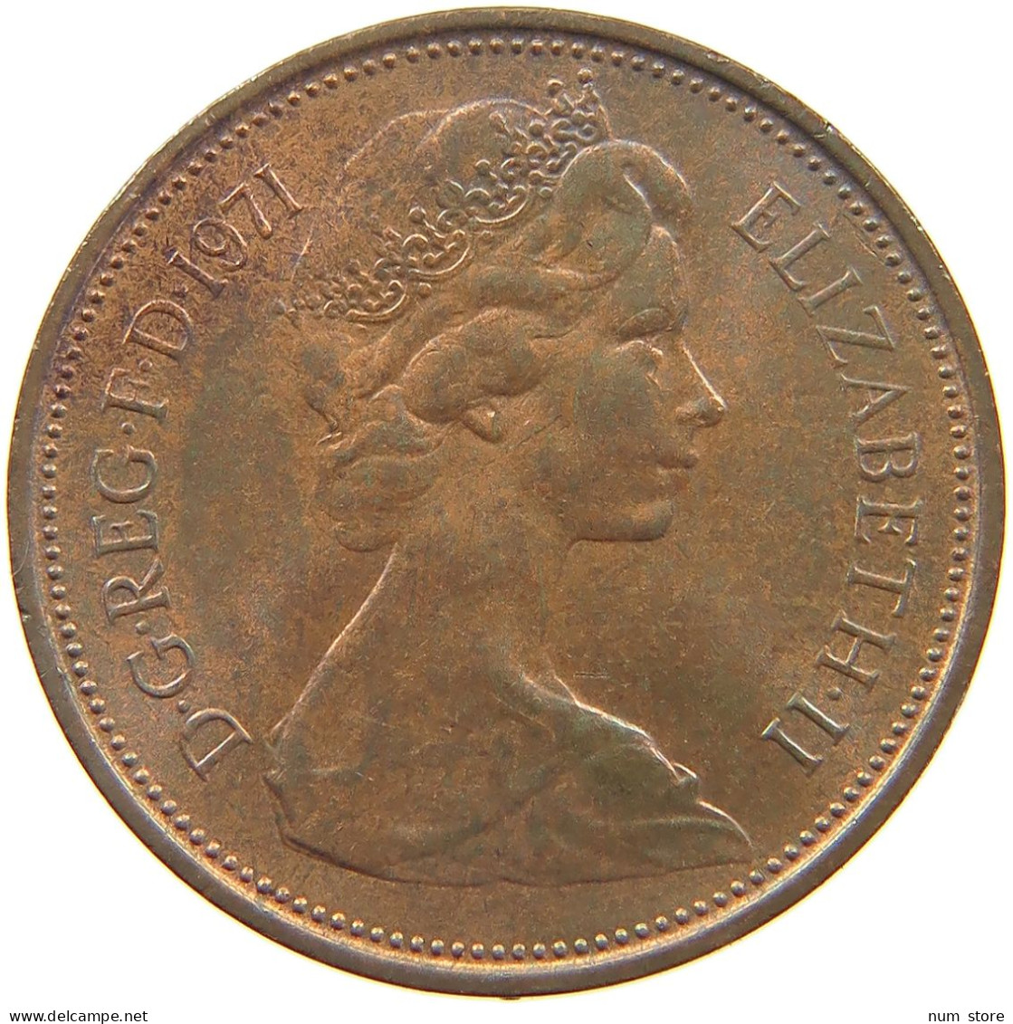 GREAT BRITAIN 2 PENCE 1971 Elisabeth II. (1952-) #s060 0773 - E. 2 Pence