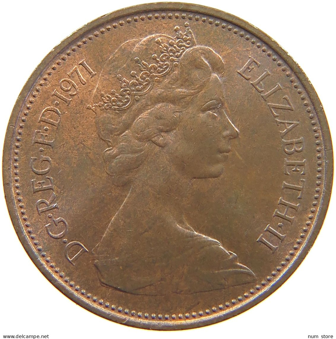 GREAT BRITAIN 2 PENCE 1971 Elisabeth II. (1952-) #s060 0763 - E. 2 Pence