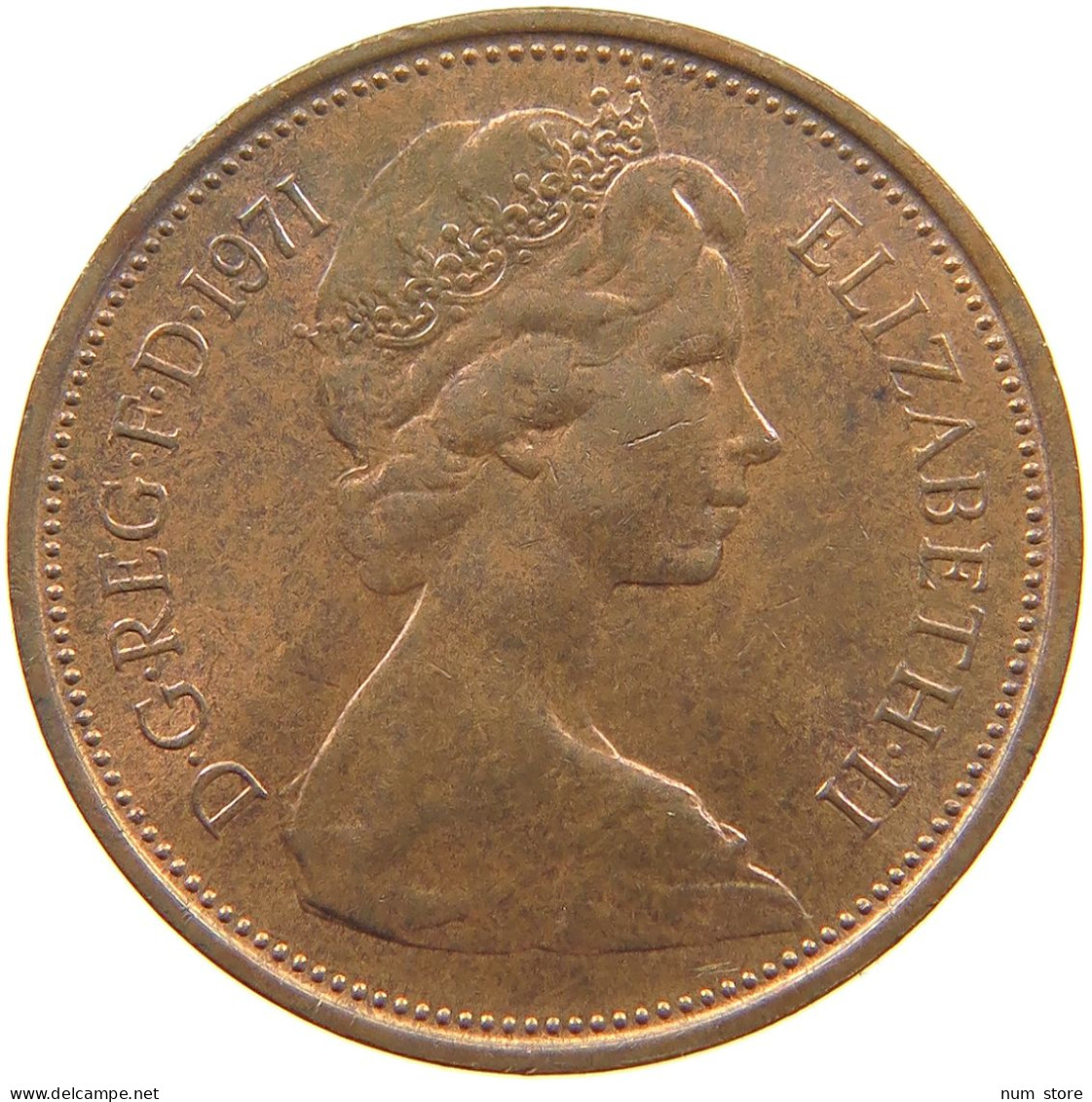 GREAT BRITAIN 2 PENCE 1971 Elisabeth II. (1952-) #s060 0753 - E. 2 Pence