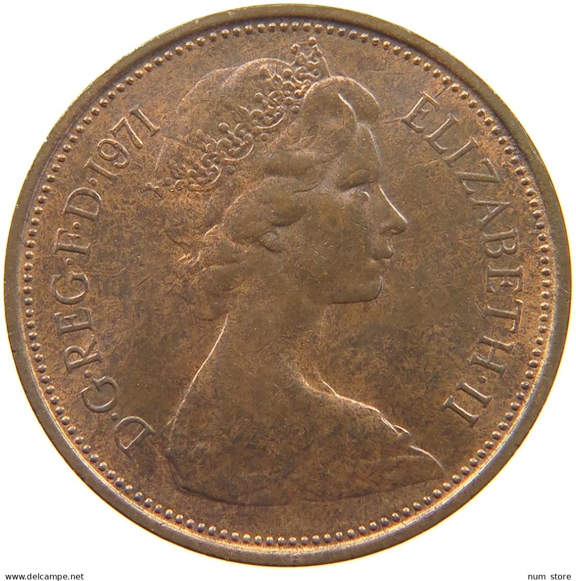 GREAT BRITAIN 2 PENCE 1971 Elisabeth II. (1952-) #s060 0735 - E. 2 Pence