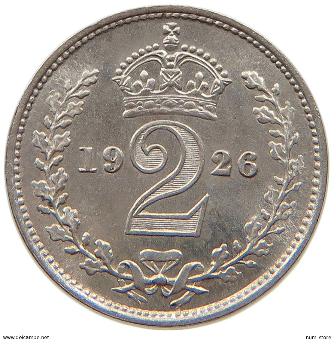 GREAT BRITAIN 2 PENCE 1926 George V. (1910-1936) MAUNDY #t059 0137 - E. 2 Pence