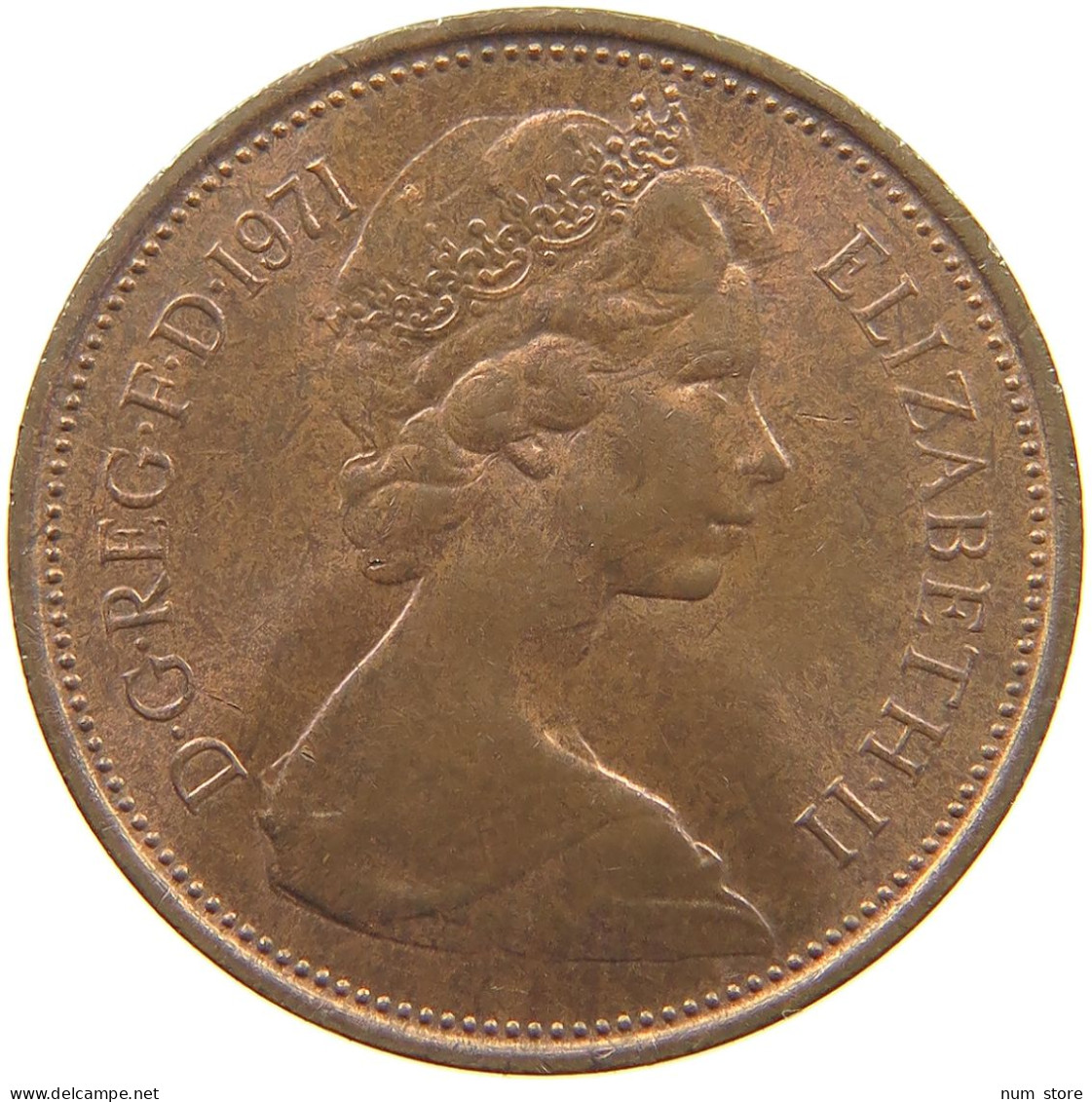 GREAT BRITAIN 2 PENCE 1971 Elisabeth II. (1952-) #s060 0727 - E. 2 Pence