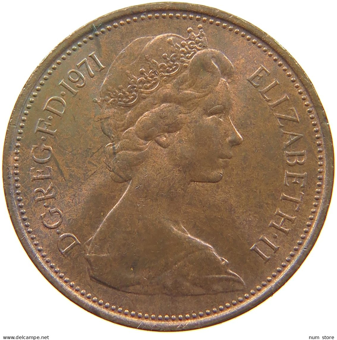 GREAT BRITAIN 2 PENCE 1971 Elisabeth II. (1952-) #s060 0731 - E. 2 Pence