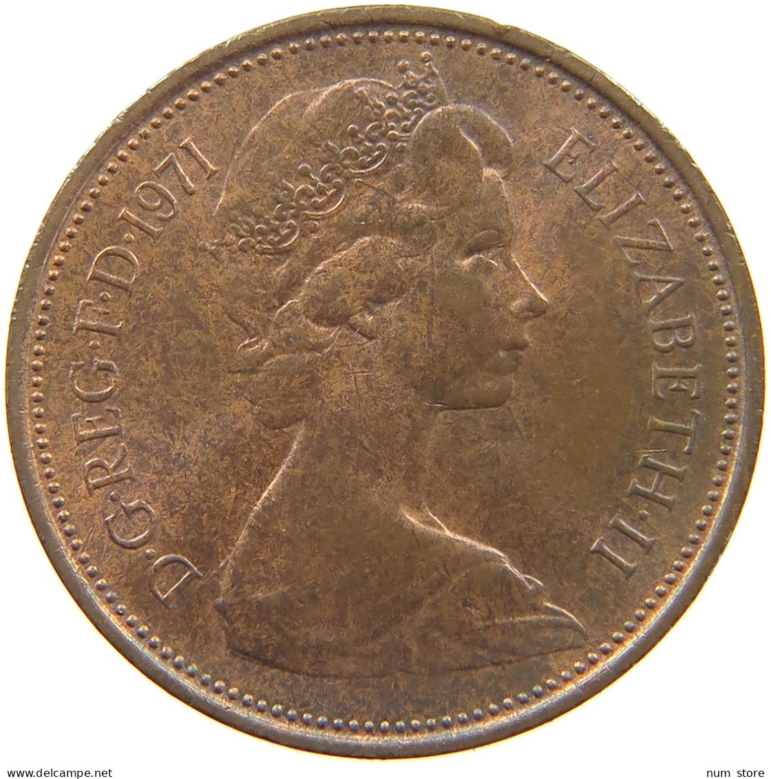 GREAT BRITAIN 2 PENCE 1971 Elisabeth II. (1952-) #s060 0719 - E. 2 Pence